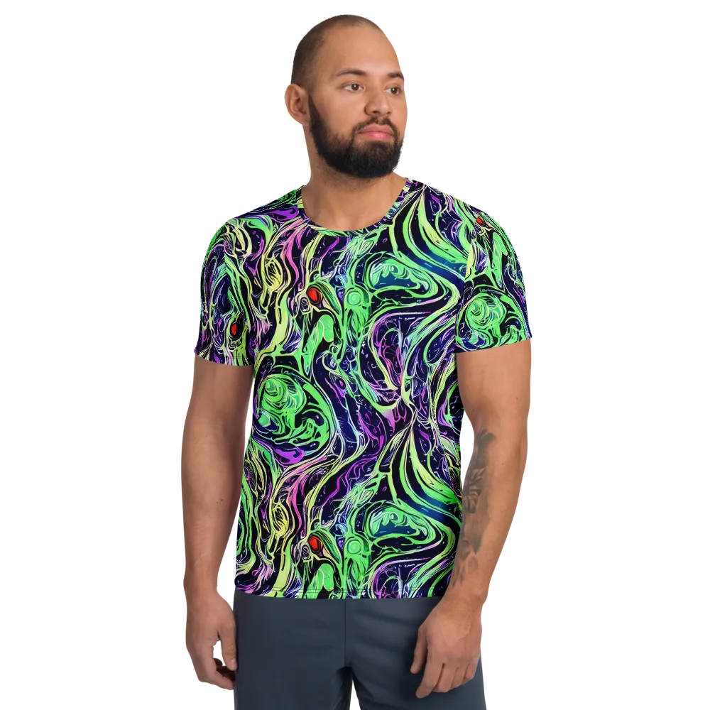 Alien Current on Men's Athletic T-Shirt — Front