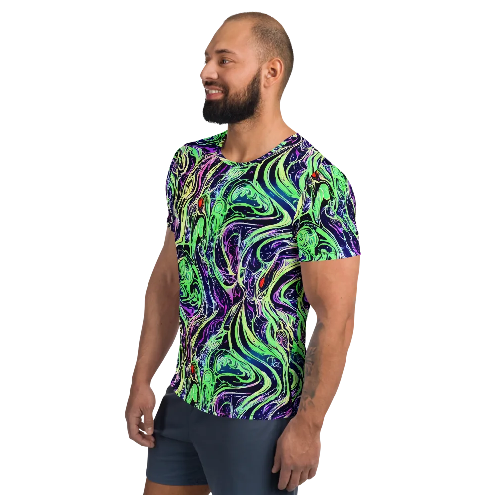 Alien Current on Men's Athletic T-Shirt — Left
