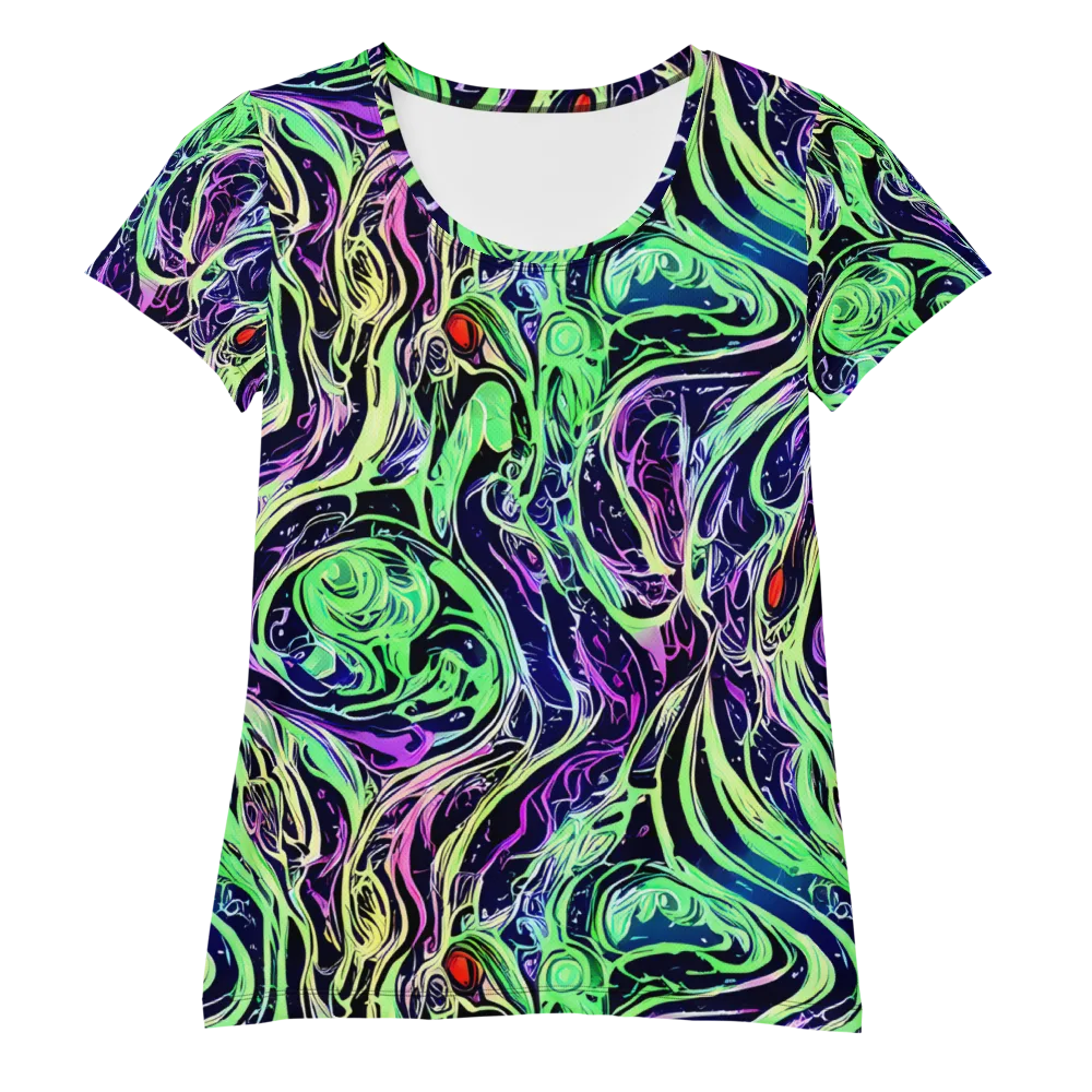 Alien Current on Women's Athletic T-Shirt — Front
