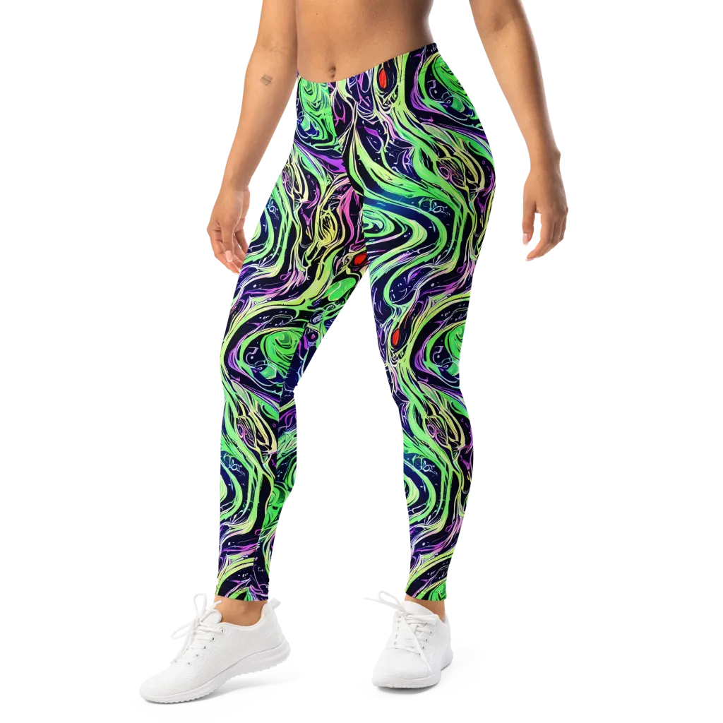 Alien Current on Leggings — Left Front
