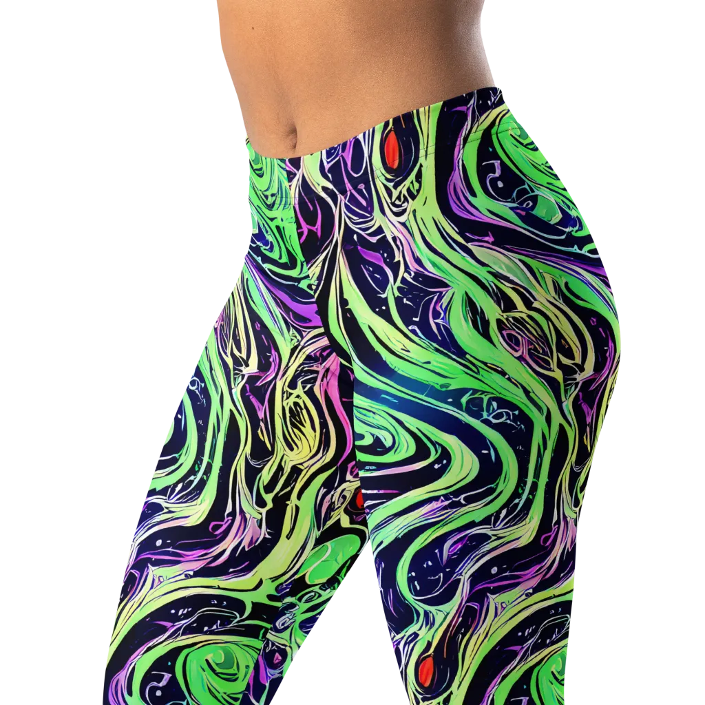 Alien Current on Leggings — Left Front