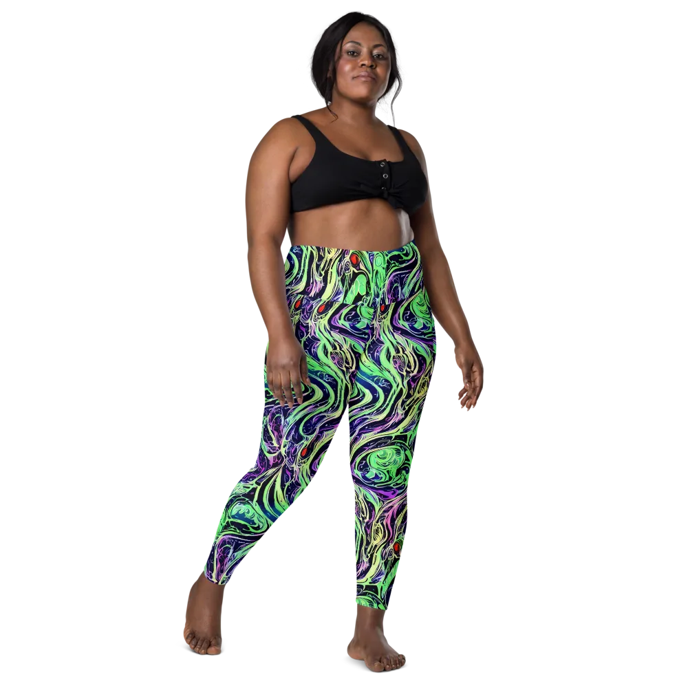 Alien Current on Leggings with Pockets — Front