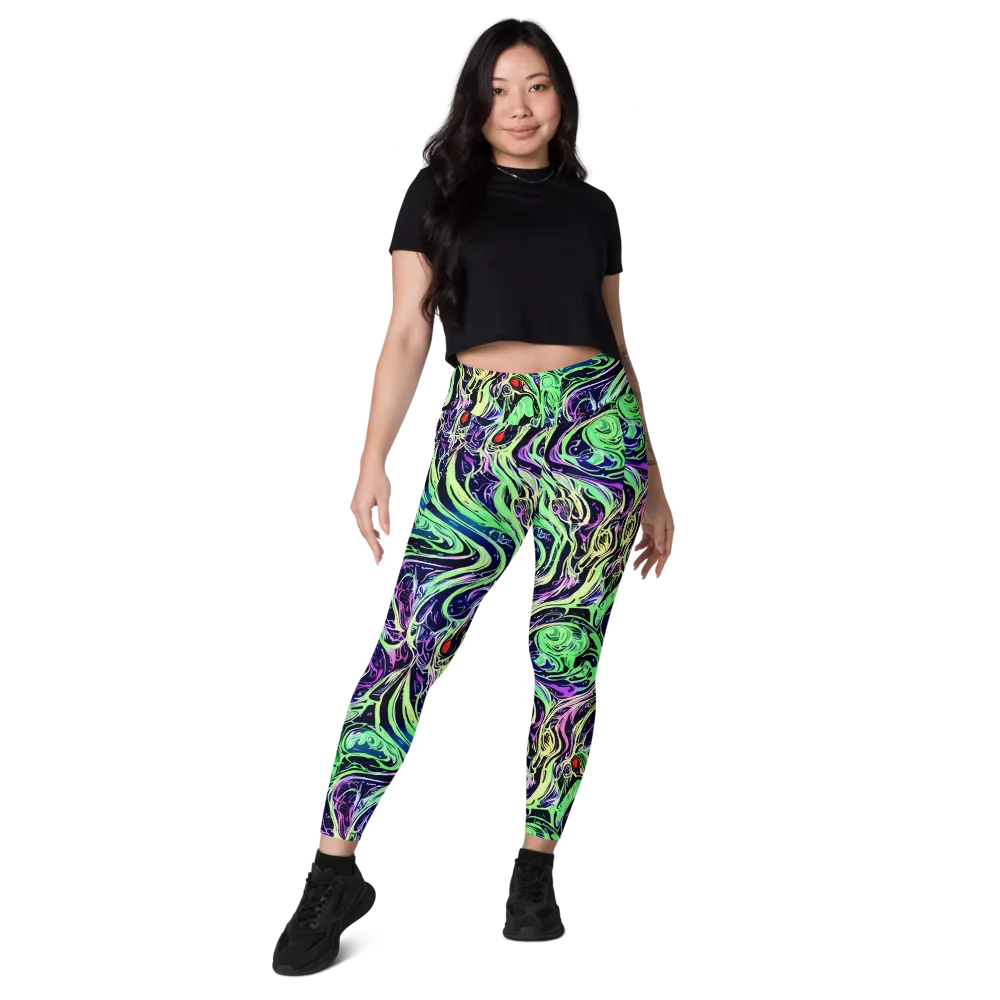 Alien Current on Leggings with Pockets — Front