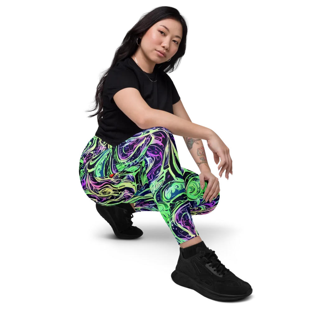 Alien Current on Leggings with Pockets — Right Front