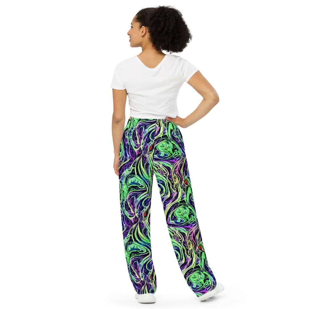 Alien Current on Wide-Leg Pants — Back