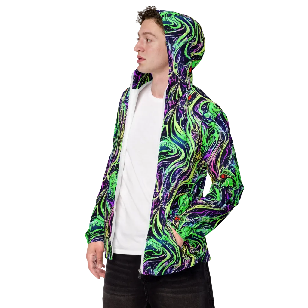 Alien Current on Men's Windbreaker — Left Front