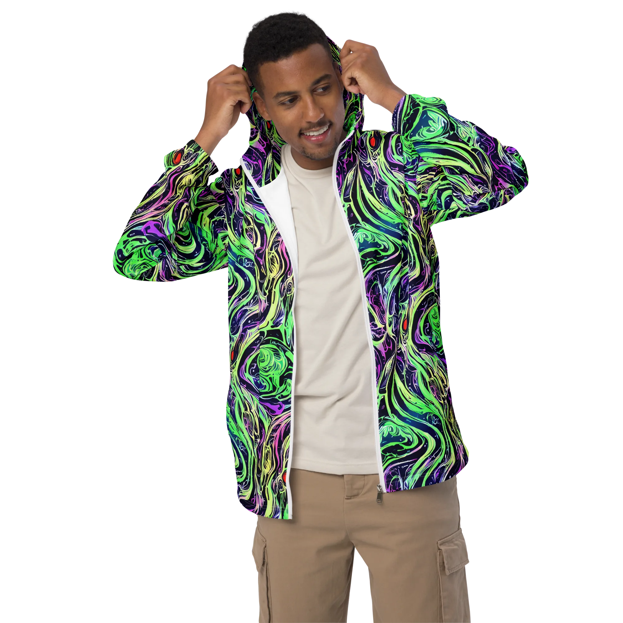 Alien Current on Men's Windbreaker — Front