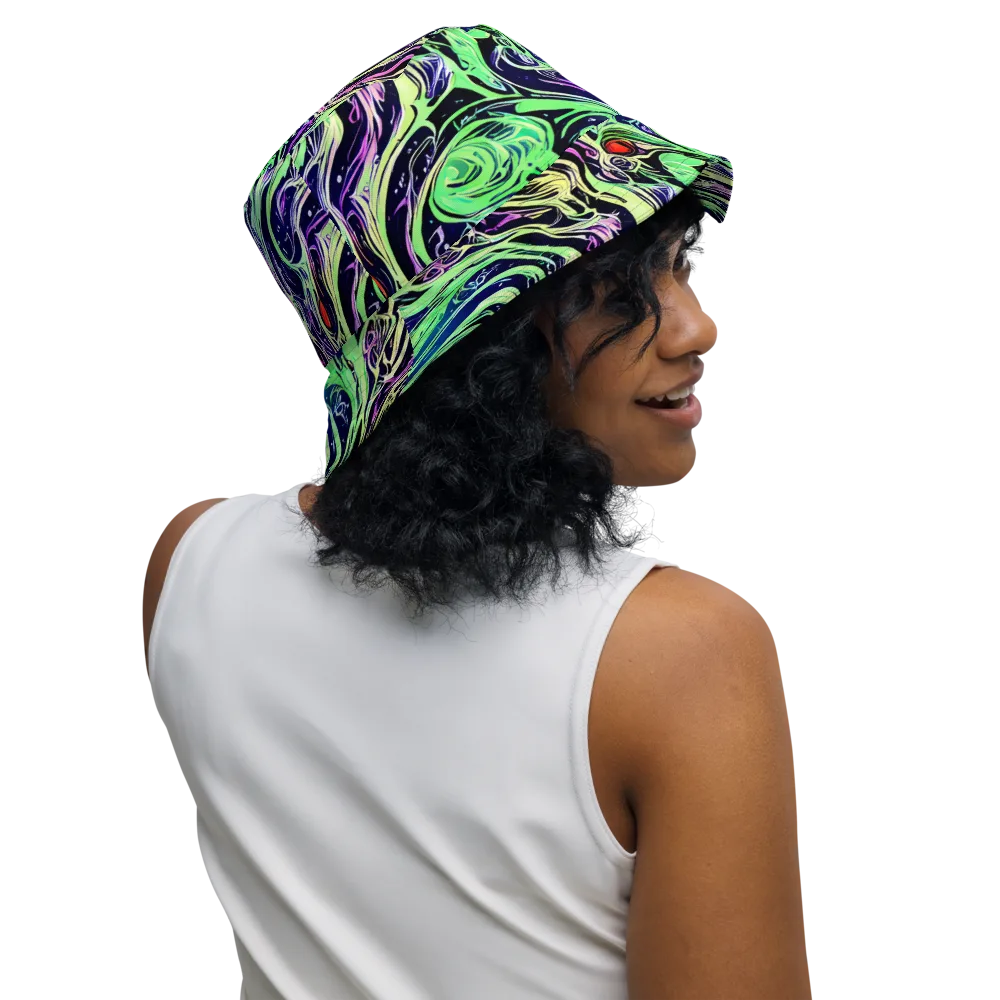 Alien Current on Reversible Bucket Hat — Right Outside