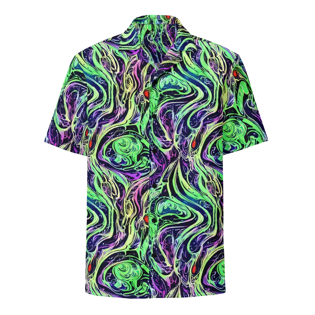 Alien Current on Button Shirt — Front