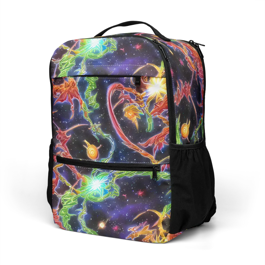 Galactic Flora on Utility Backpack — Left Front