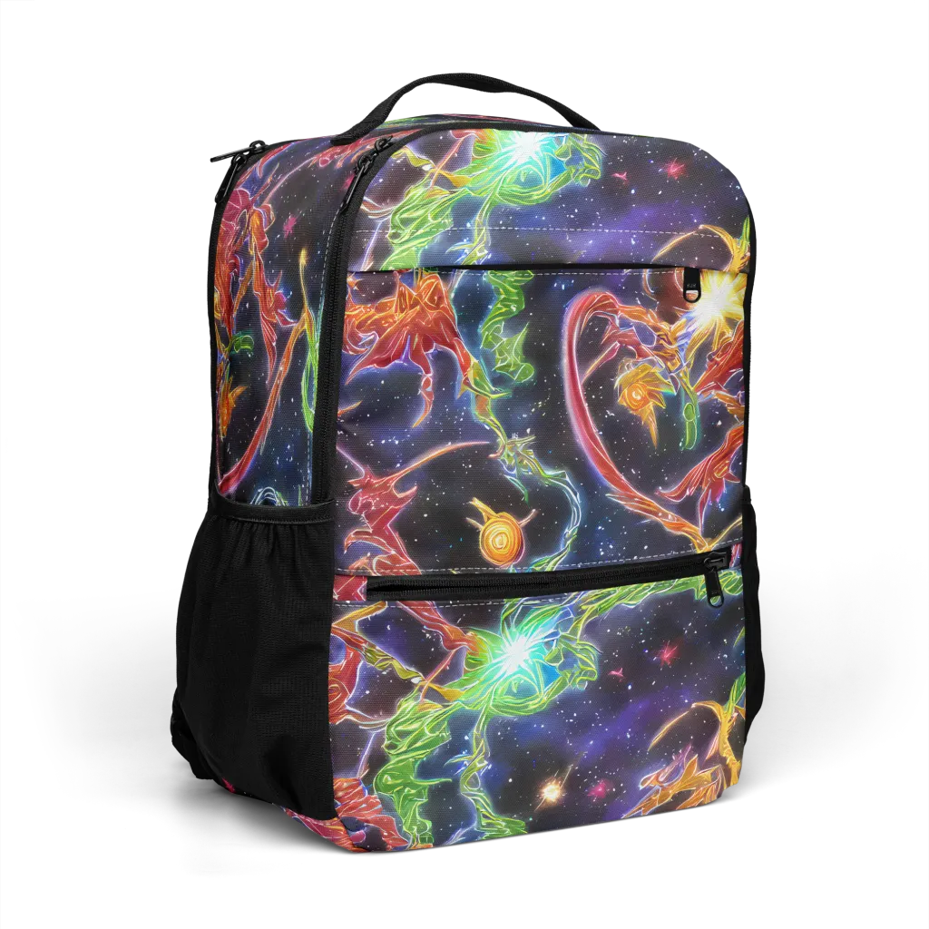 Galactic Flora on Utility Backpack — Right Front
