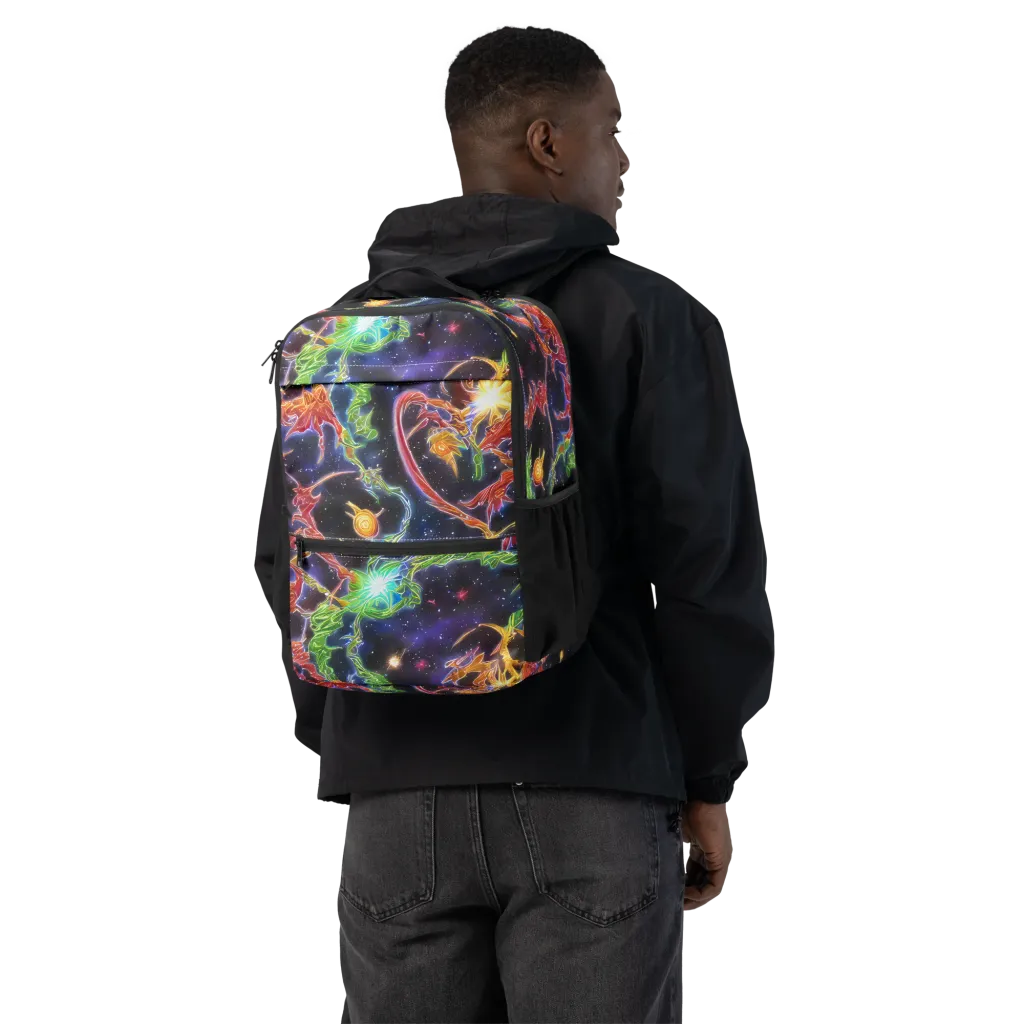 Galactic Flora on Utility Backpack — Back