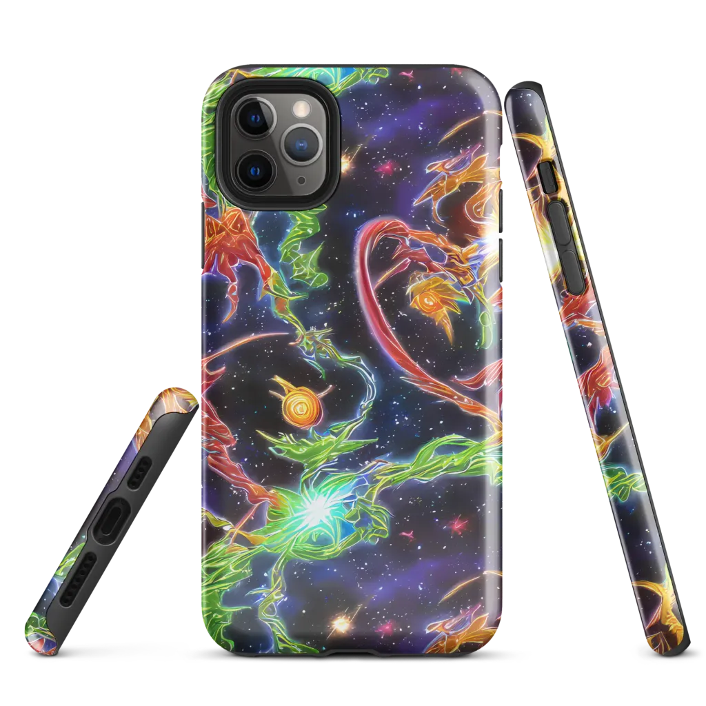 Galactic Flora on Tough Case for iPhone® — Front