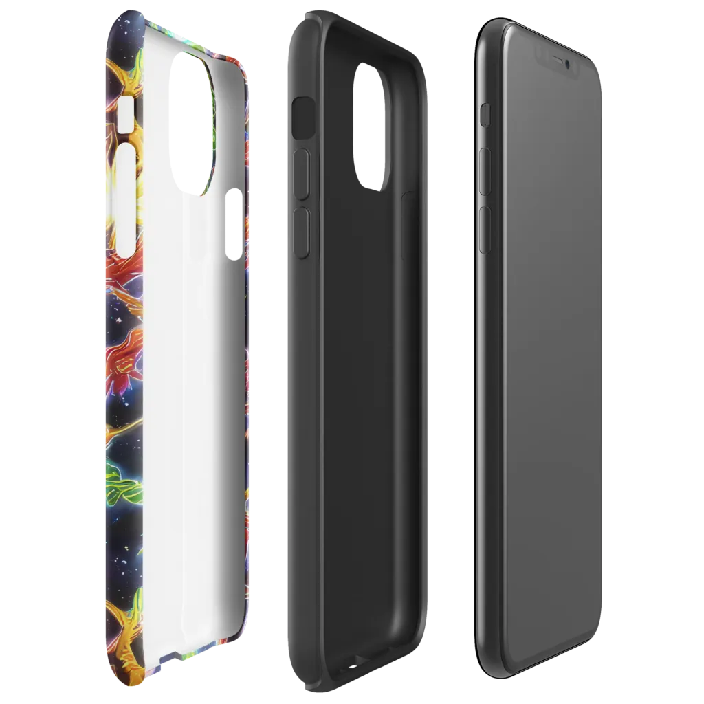 Galactic Flora on Tough Case for iPhone® — Right
