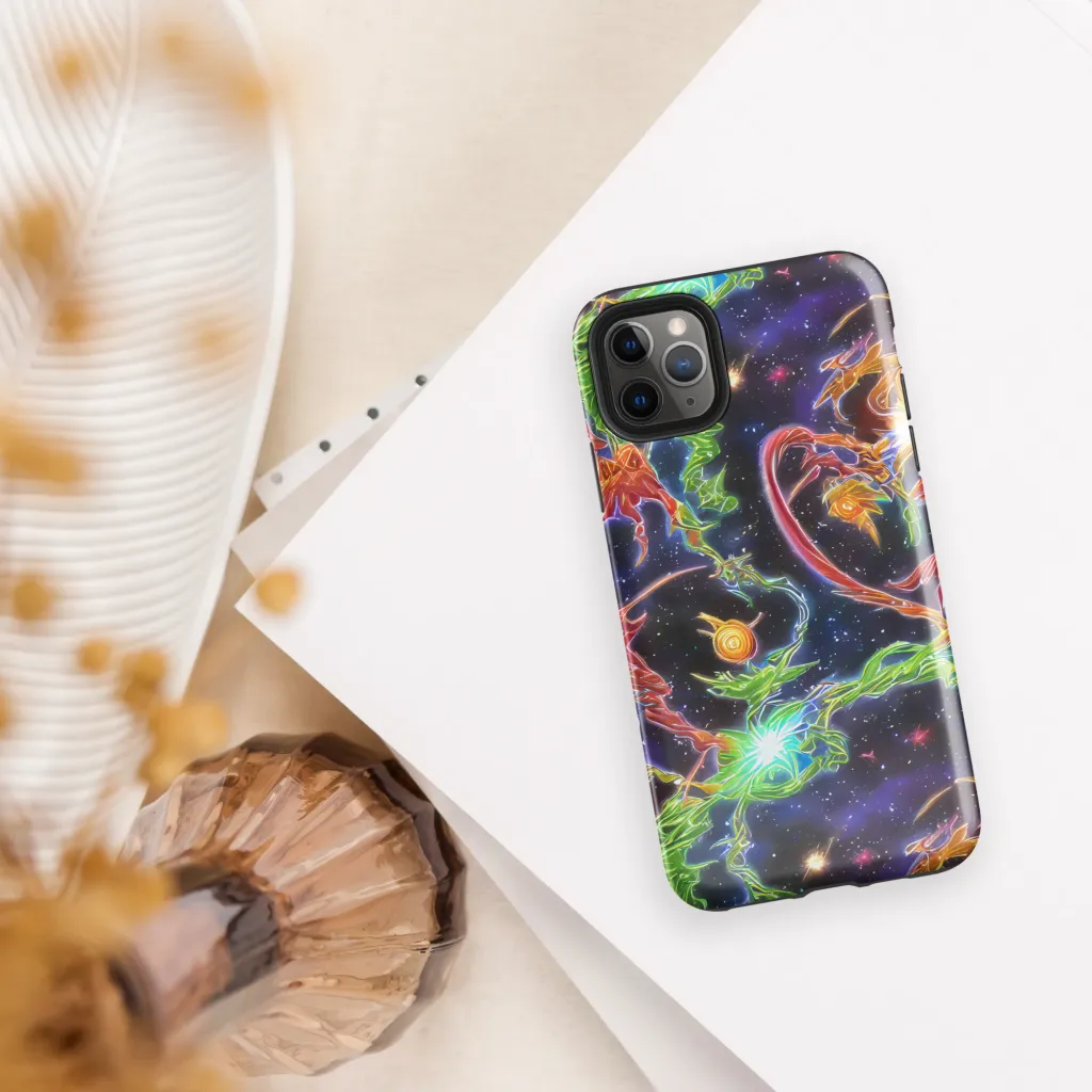 Galactic Flora on Tough Case for iPhone® — Front