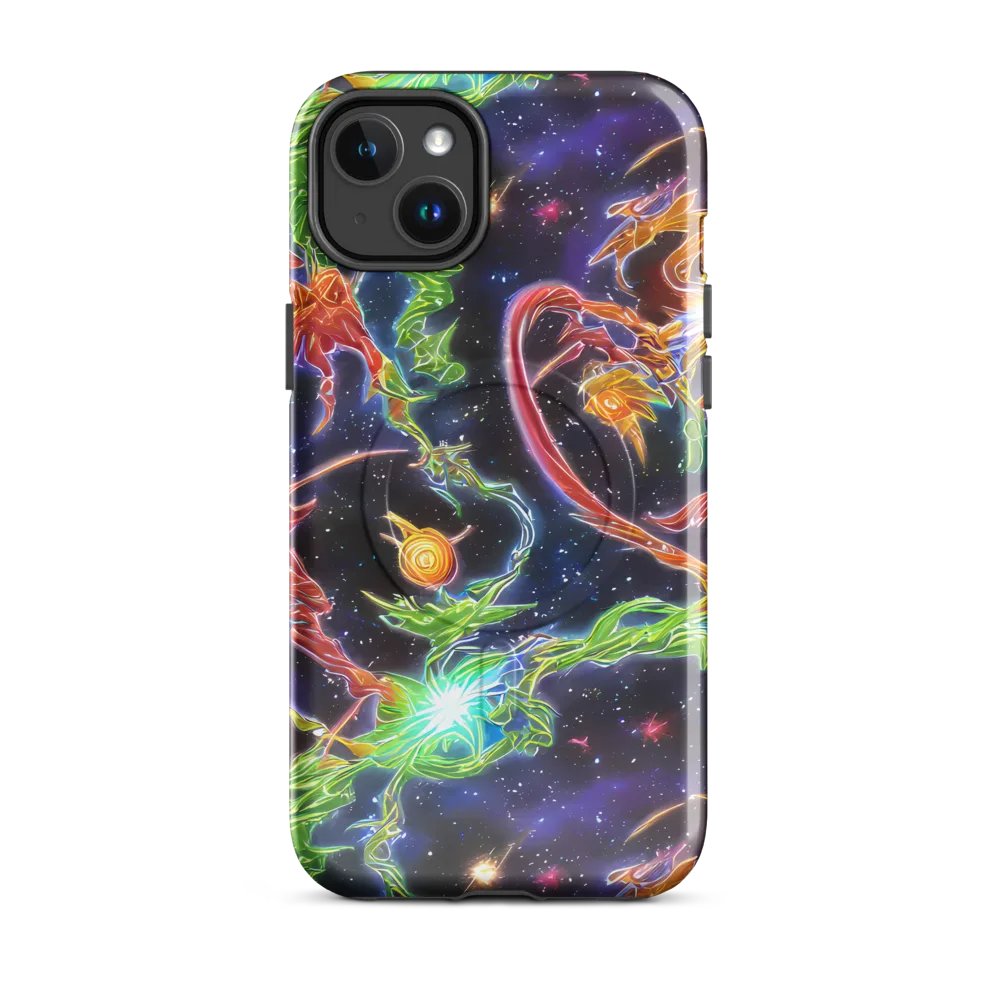 Galactic Flora on MagSafe Tough Case for iPhone® — Front