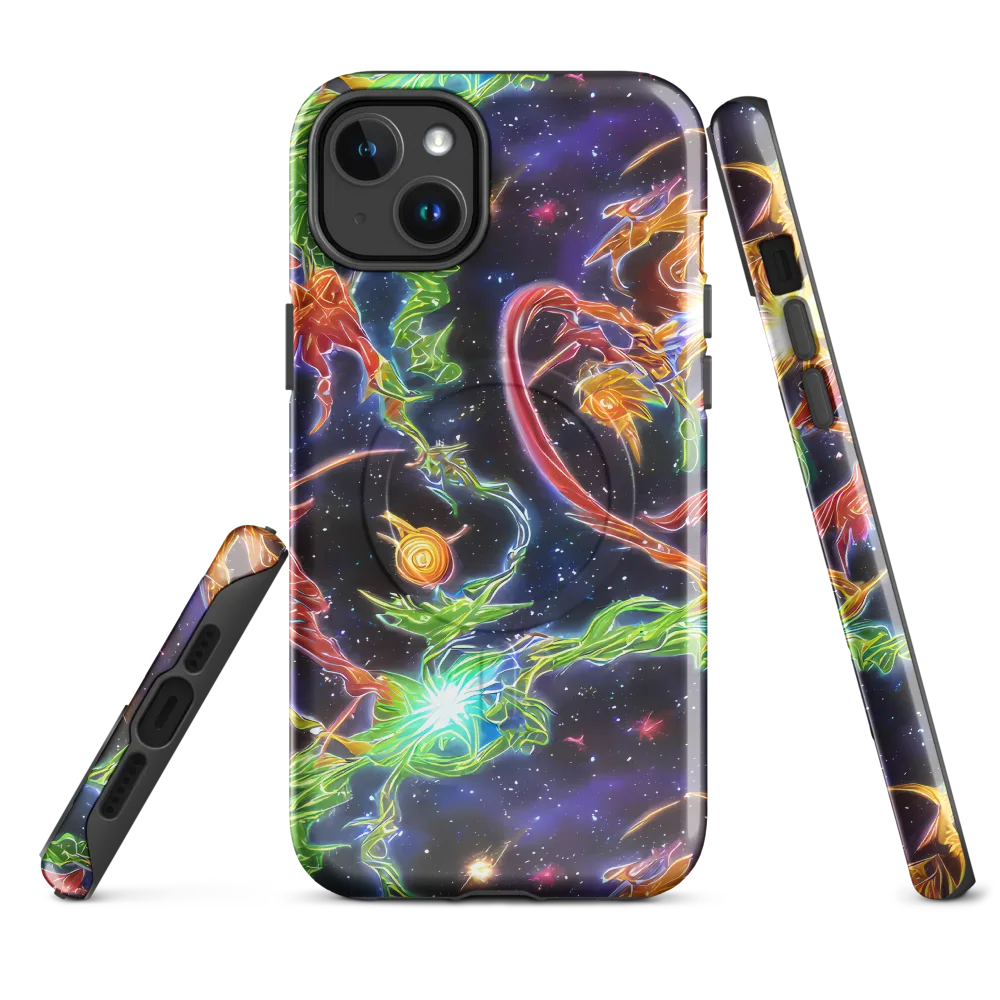 Galactic Flora on MagSafe Tough Case for iPhone® — Front