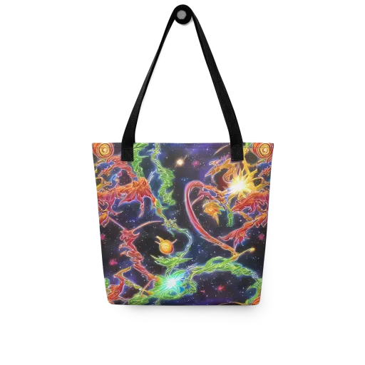 Galactic Flora on a Tote Bag