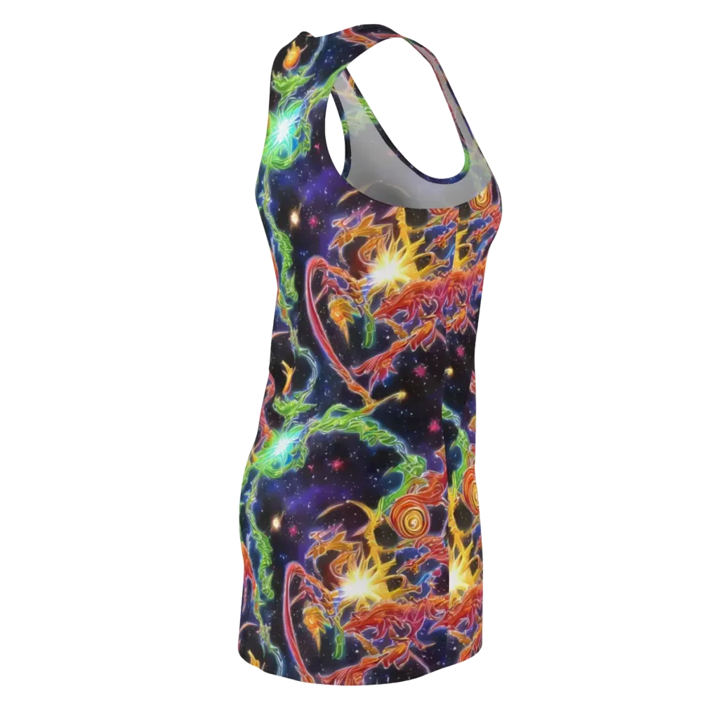 Galactic Flora on Racerback Dress — Back Side