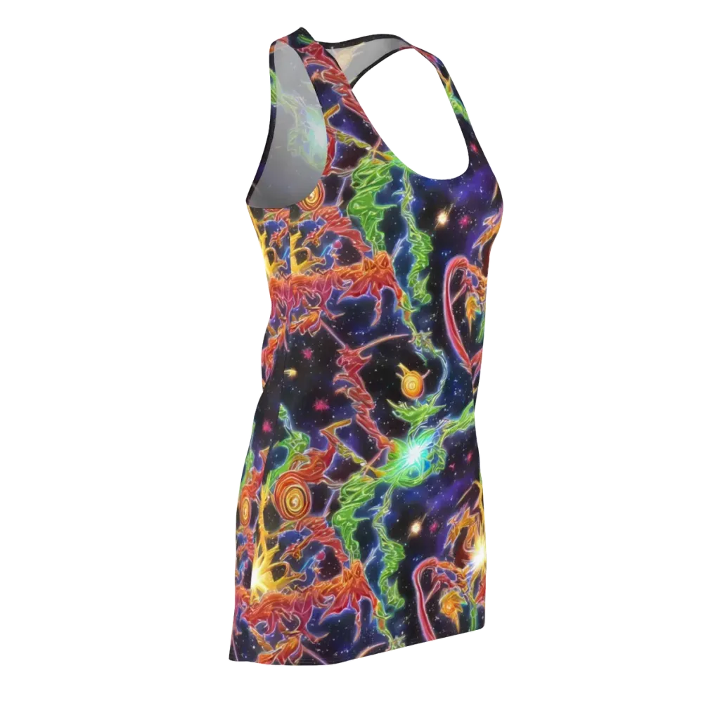 Galactic Flora on Racerback Dress — Front Side