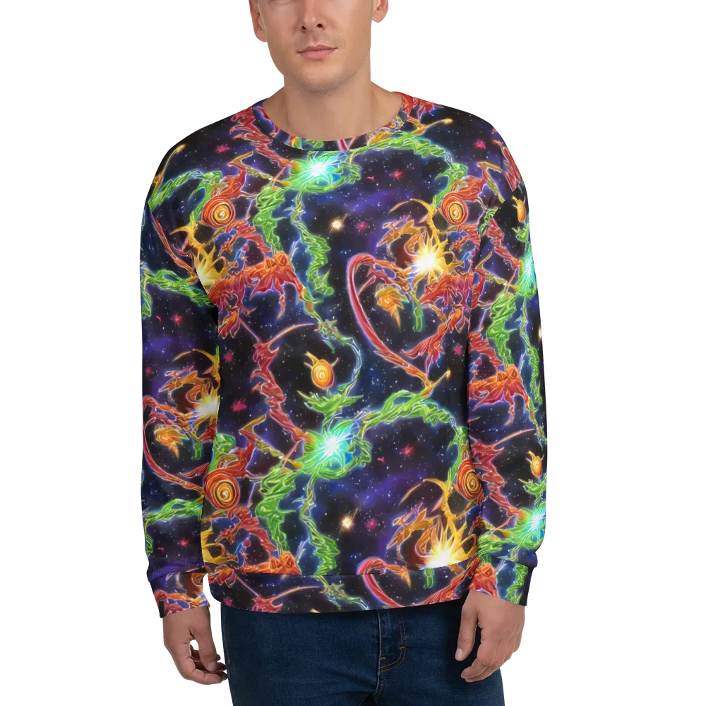 Galactic Flora on Sweatshirt — Front