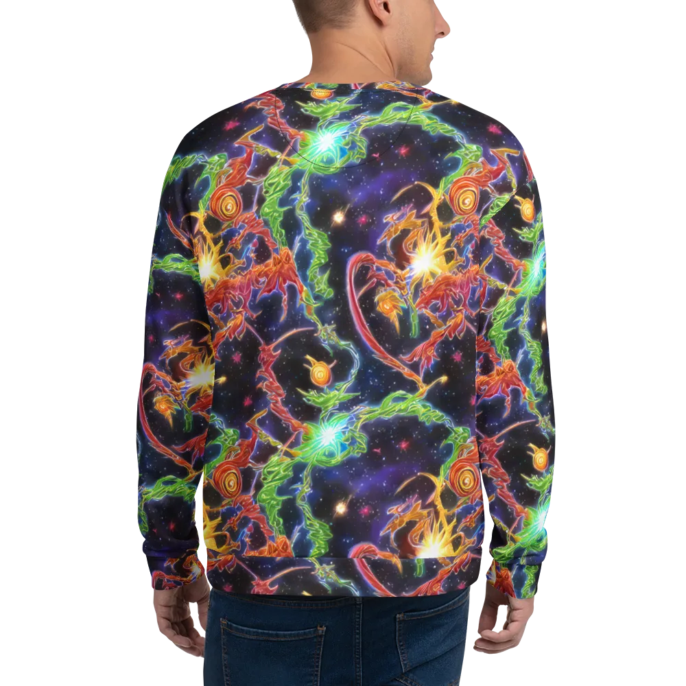 Galactic Flora on Sweatshirt — Back