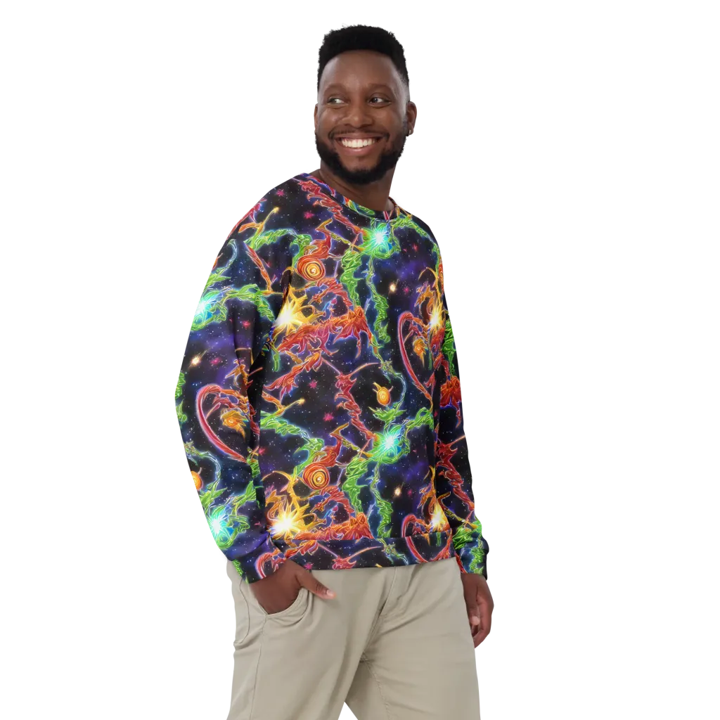 Galactic Flora on Sweatshirt — Front