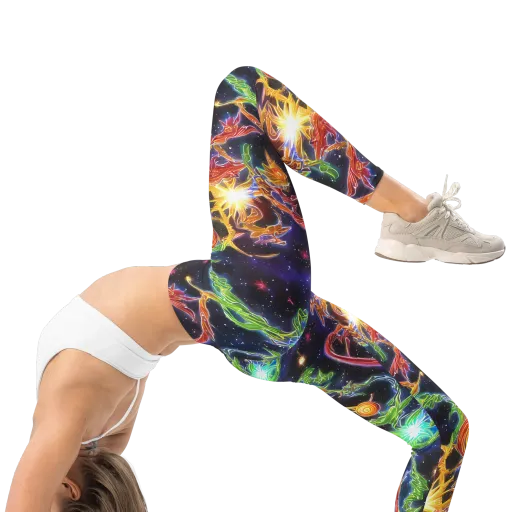Galactic Flora on a Leggings