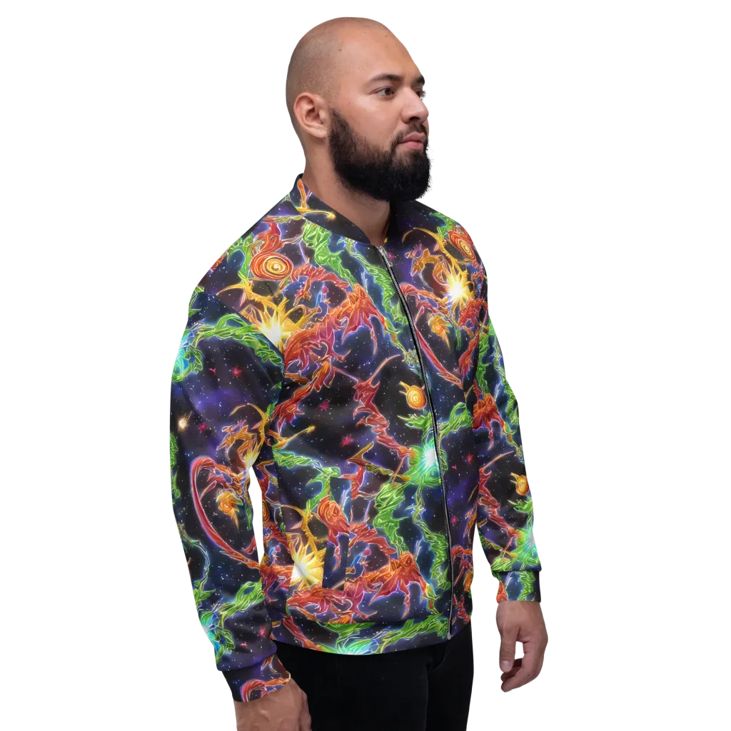 Galactic Flora on Bomber Jacket — Right