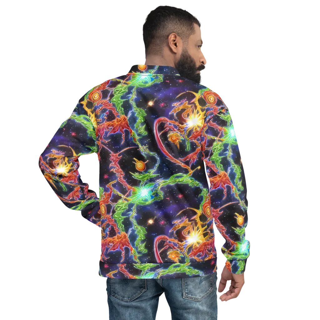 Galactic Flora on Bomber Jacket — Back