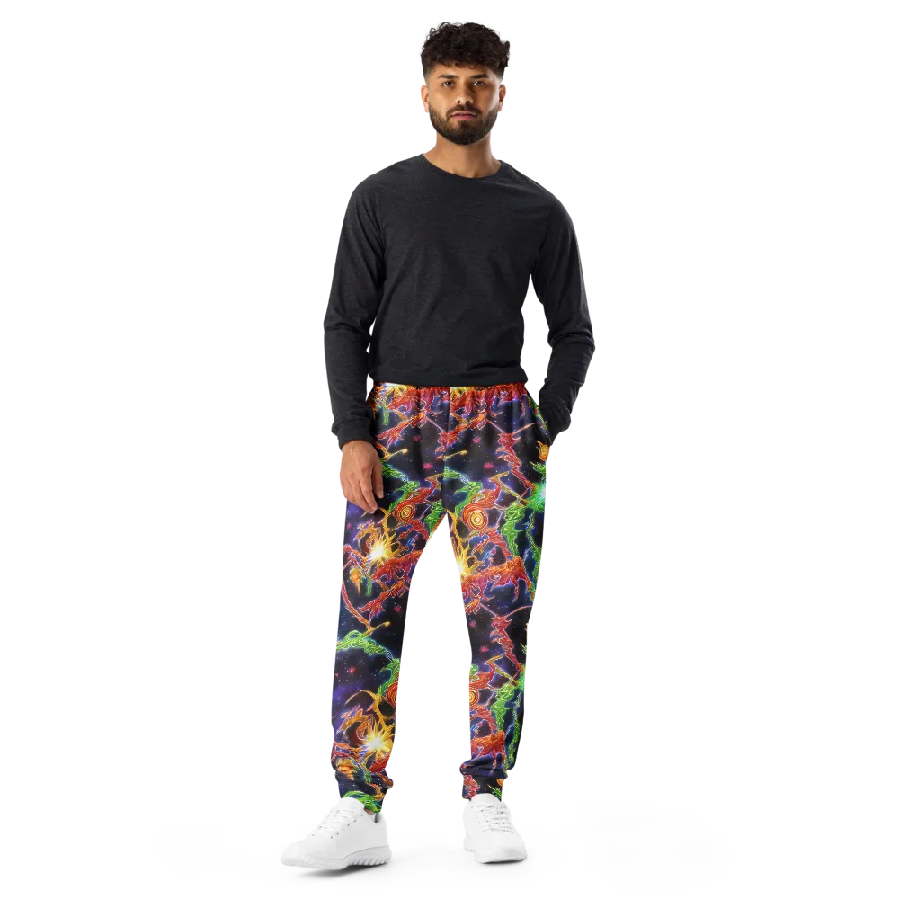 Galactic Flora on Men's Joggers — Front