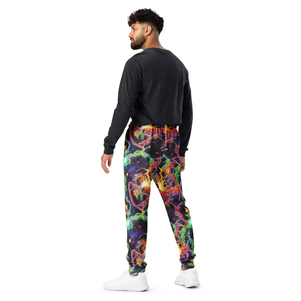 Galactic Flora on Men's Joggers — Back