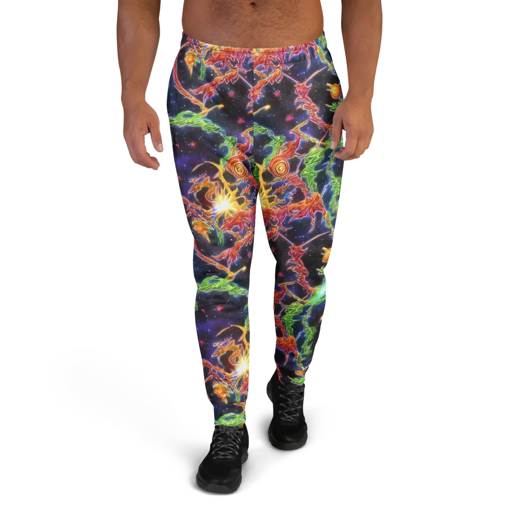Galactic Flora on Men's Joggers — Front