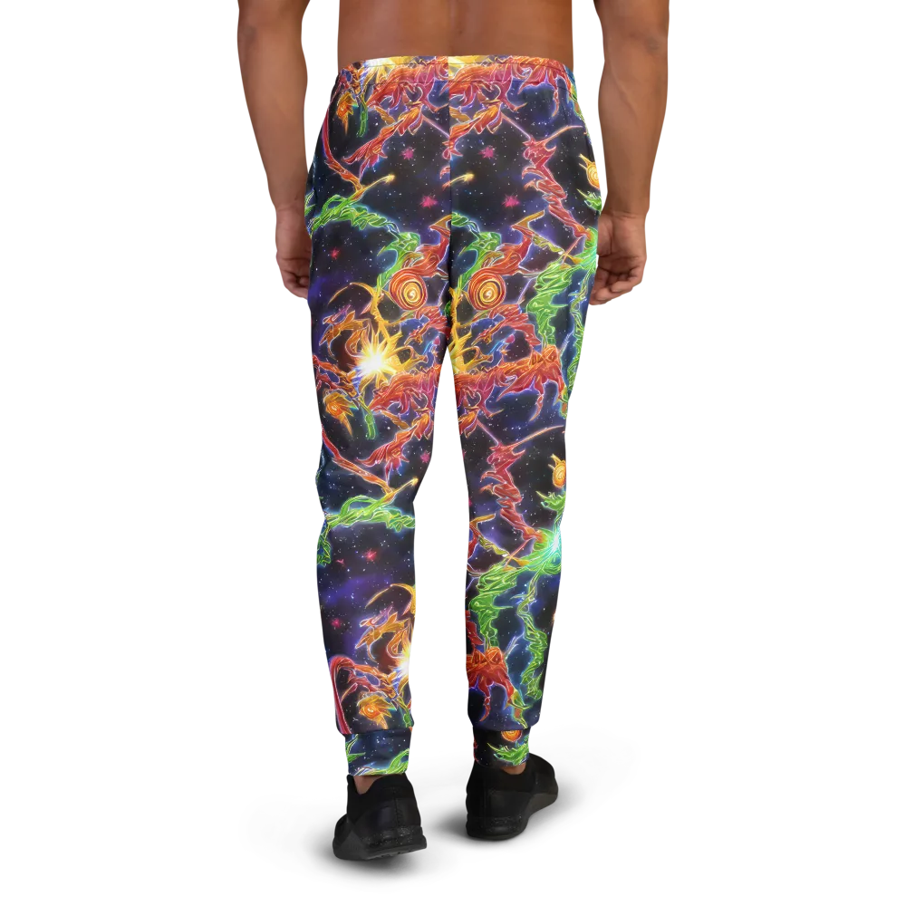 Galactic Flora on Men's Joggers — Back