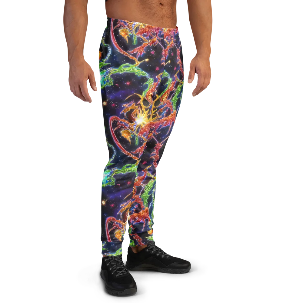 Galactic Flora on Men's Joggers — Right