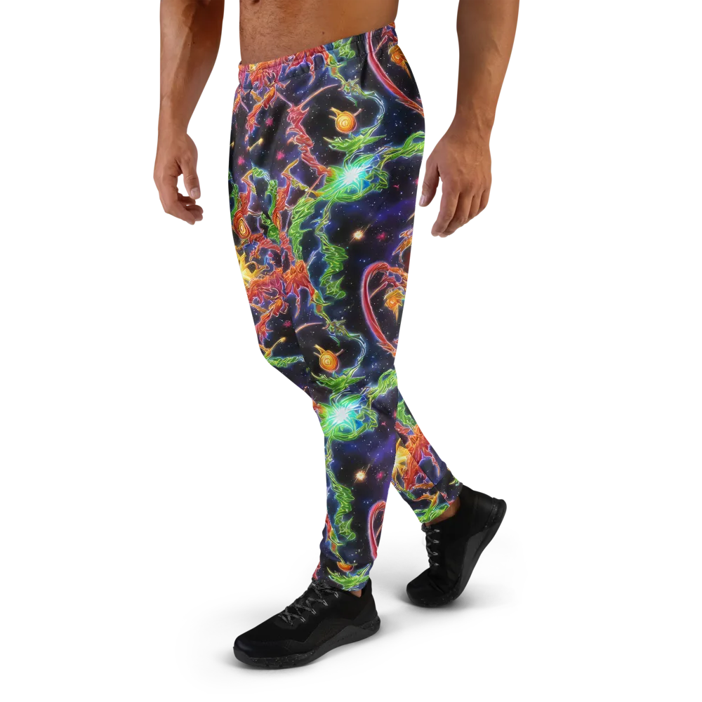 Galactic Flora on Men's Joggers — Left