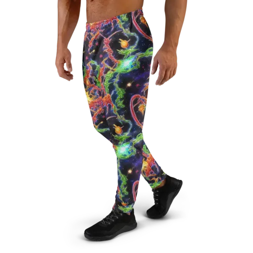 Galactic Flora on a Men's Joggers
