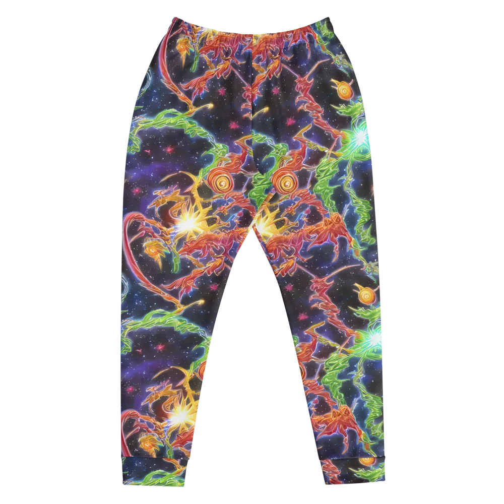 Galactic Flora on Men's Joggers — Front