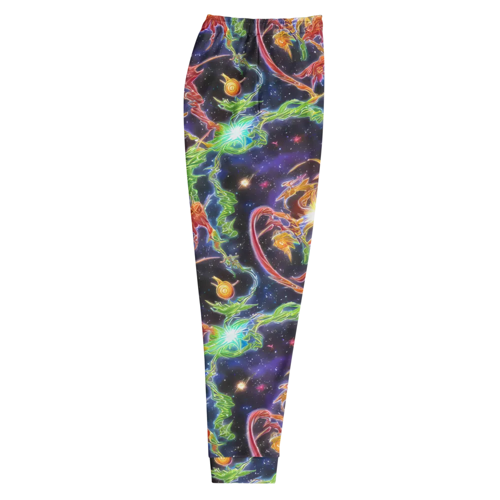 Galactic Flora on Men's Joggers — Right