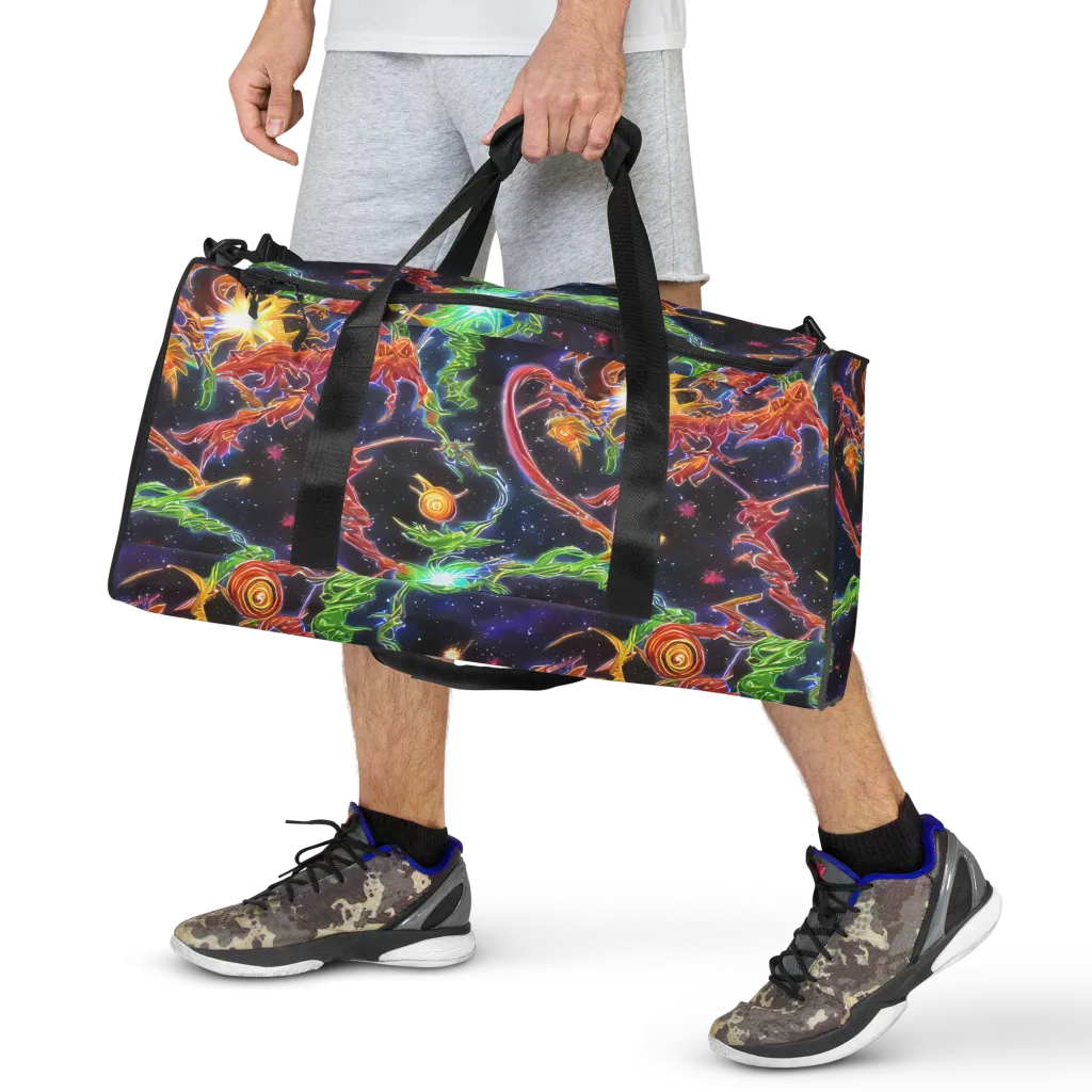 Galactic Flora on Duffle Bag — Front