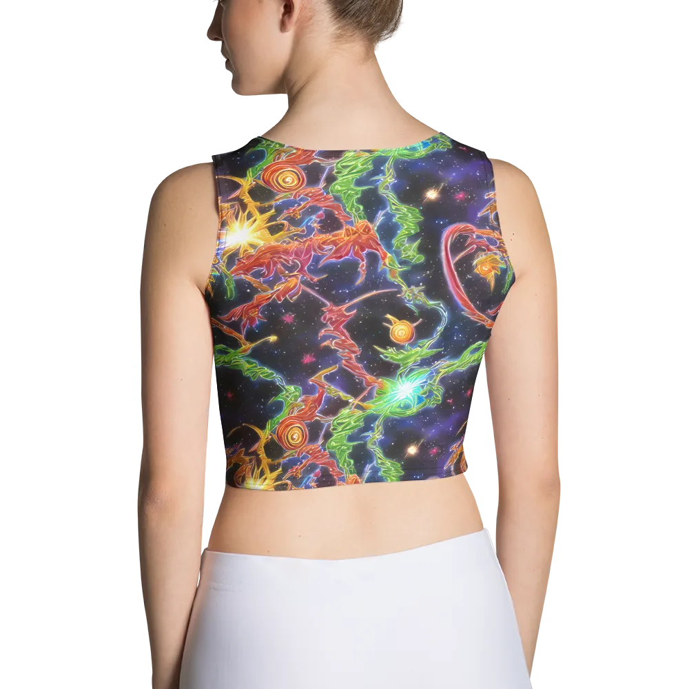 Galactic Flora on Crop Top — Back