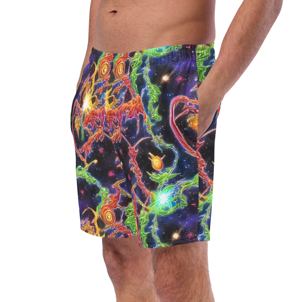Galactic Flora on Swim Trunks — Left Front