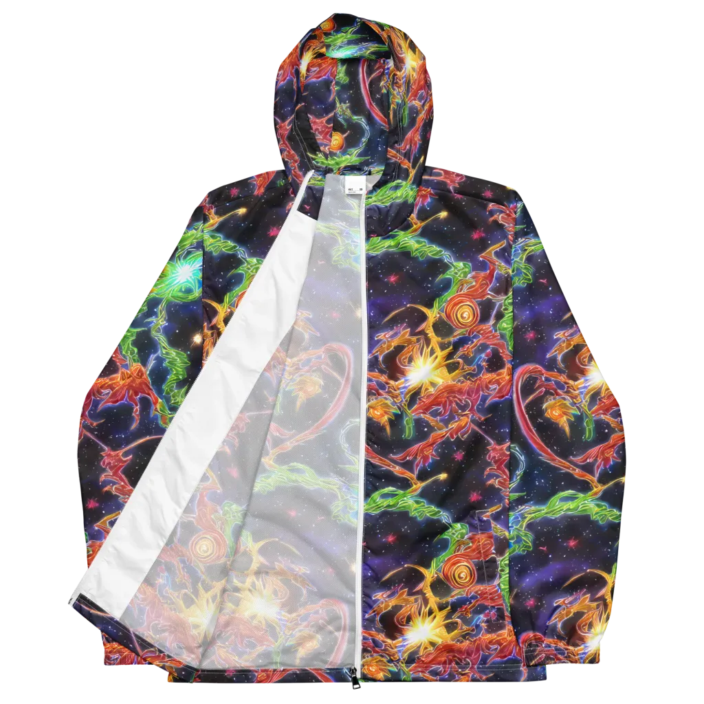Galactic Flora on Men's Windbreaker — Front