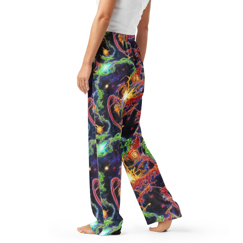 Galactic Flora on Women's Pajama Pants — Left