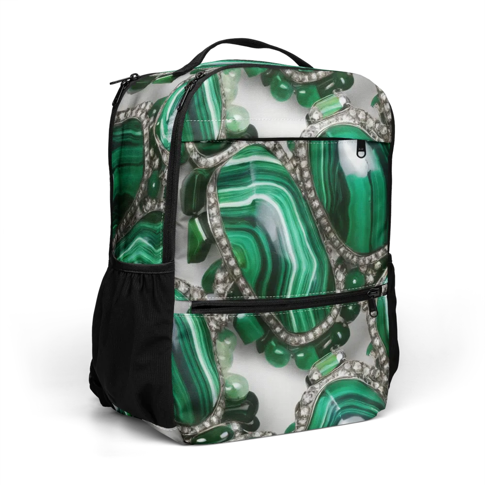 Malachite Royale on Utility Backpack — Right Front