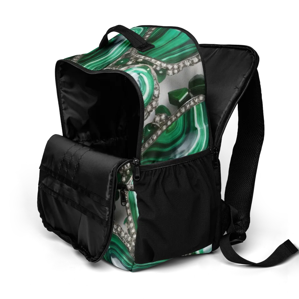 Malachite Royale on Utility Backpack — Product details 2