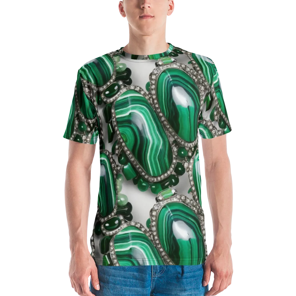 Malachite Royale on Men's Crew Neck T-Shirt — Front