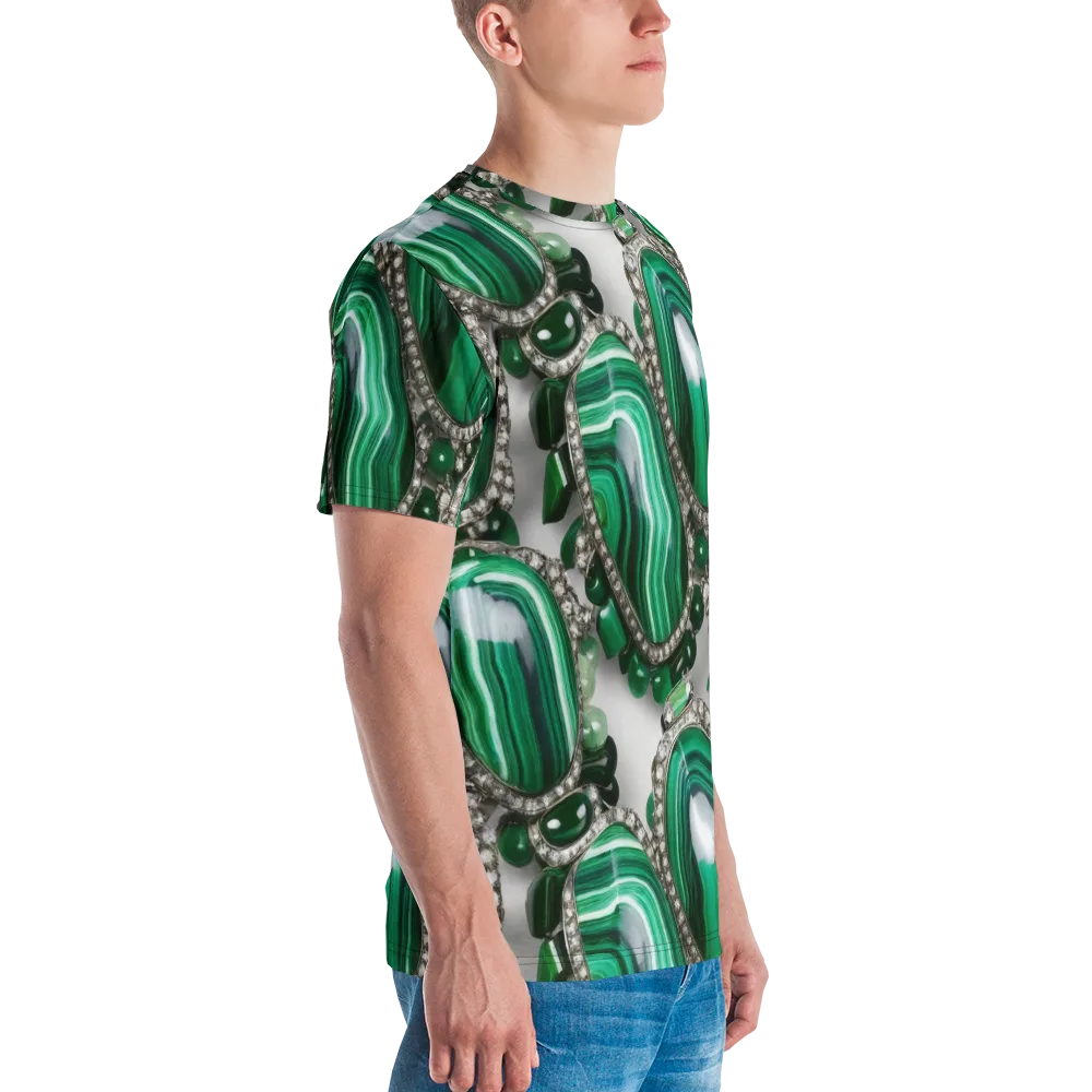 Malachite Royale on Men's Crew Neck T-Shirt — Right