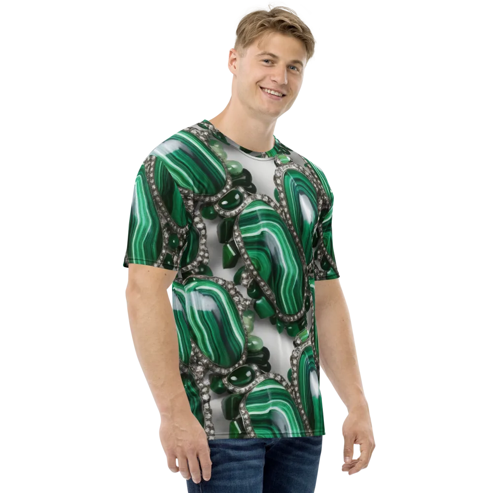 Malachite Royale on Men's Crew Neck T-Shirt — Right