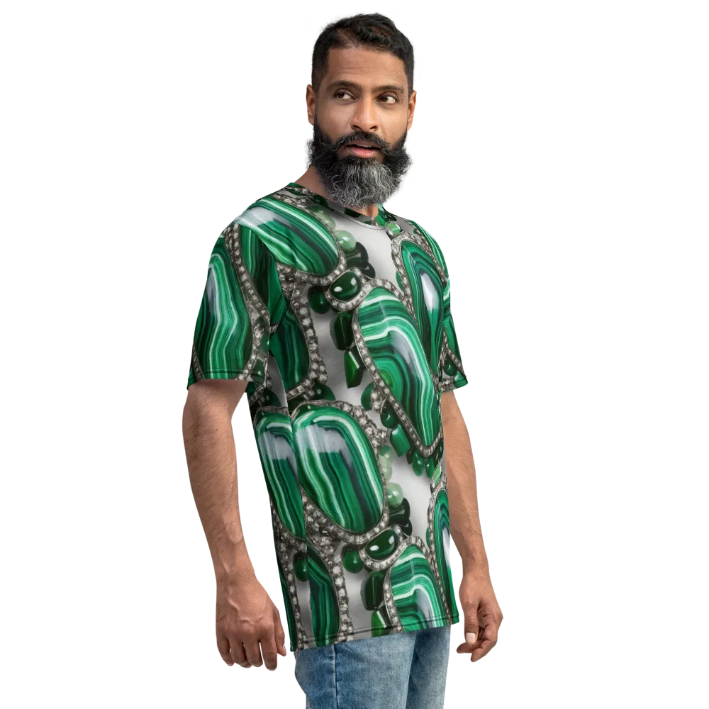 Malachite Royale on Men's Crew Neck T-Shirt — Right